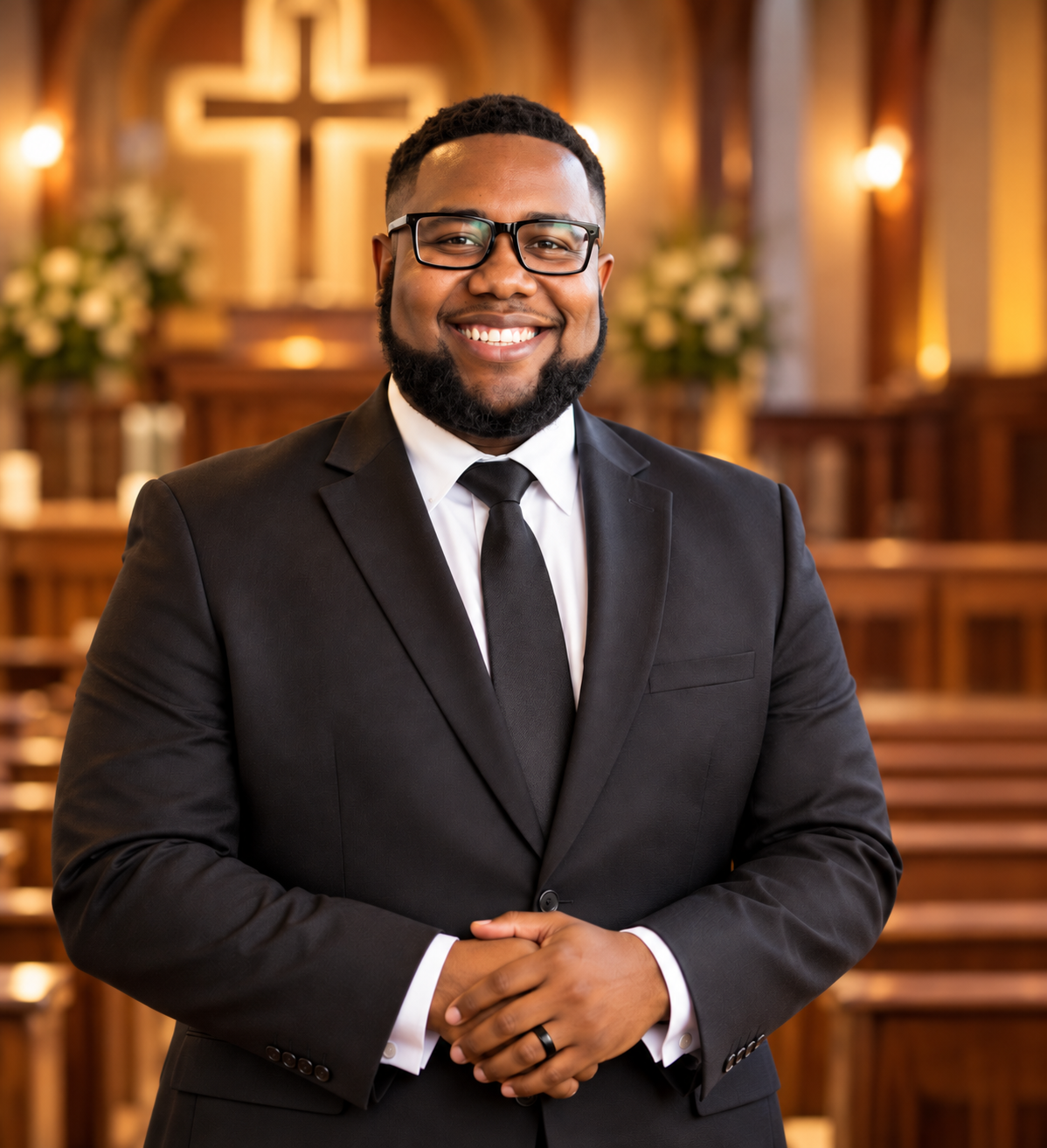 Portrait of Dr. Kenneth E. Blair Jr., Senior Pastor & Founder of Greater Harvest Fellowship